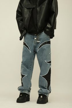 Cyber Y2K Jeans - Retro 90S Grunge, Summer Outfits, Popstar & Club Fashion For Women