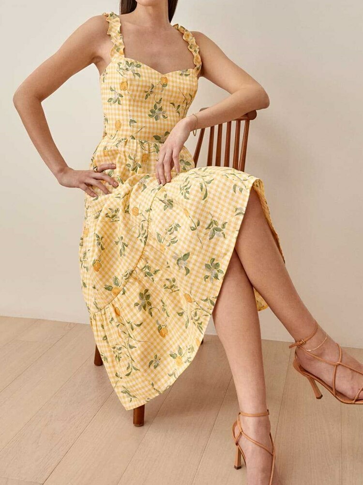 Cynthia Midi Dress - Y2K Summer Grunge Outfit, 90S Retro Style, Pastel Goth, Y2K Party Cynthia Midi Dress - Y2K Summer Grunge Outfit, 90S Retro Style, Pastel Goth, Y2K Party