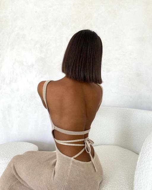 Daria Knitted Midi Dress - Y2K Summer, 90S Fashion, Grunge, Retro Style, Y2K Party Outfit