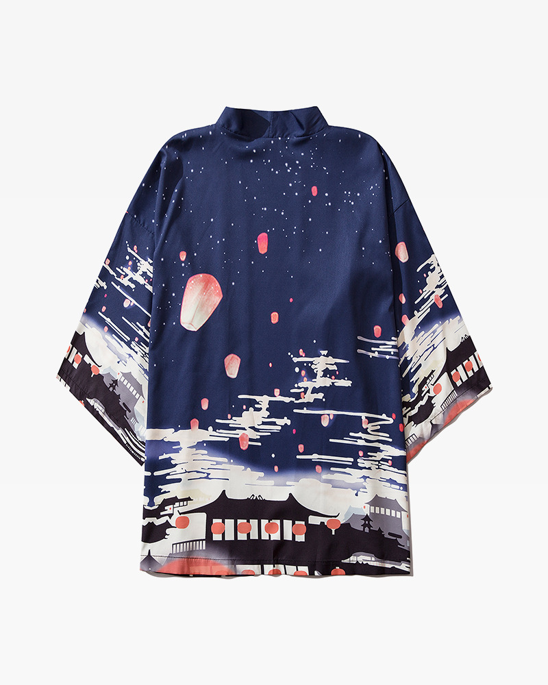 Dark Blue Kimono Jacket - Y2K Summer Grunge, 90S Retro, Gothic Y2K, Y2K Party Outfit Dark Blue Kimono Jacket - Y2K Summer Grunge, 90S Retro, Gothic Y2K, Y2K Party Outfit