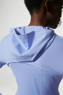 Doina Blue Hooded Long Sleeve Sports Top - Y2K Summer, 90S Fashion, Grunge, Retro Style