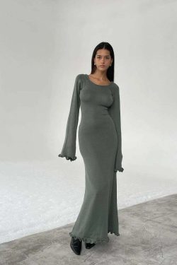 Elena Maxi Dress - Y2K Summer Grunge Outfit, 90S Fashion, Retro Style, Pastel Goth Vibes