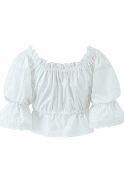 Eleonor Crop Top - Y2K Summer Grunge, 90S Retro, Pastel Goth, Y2K Party & Club Out