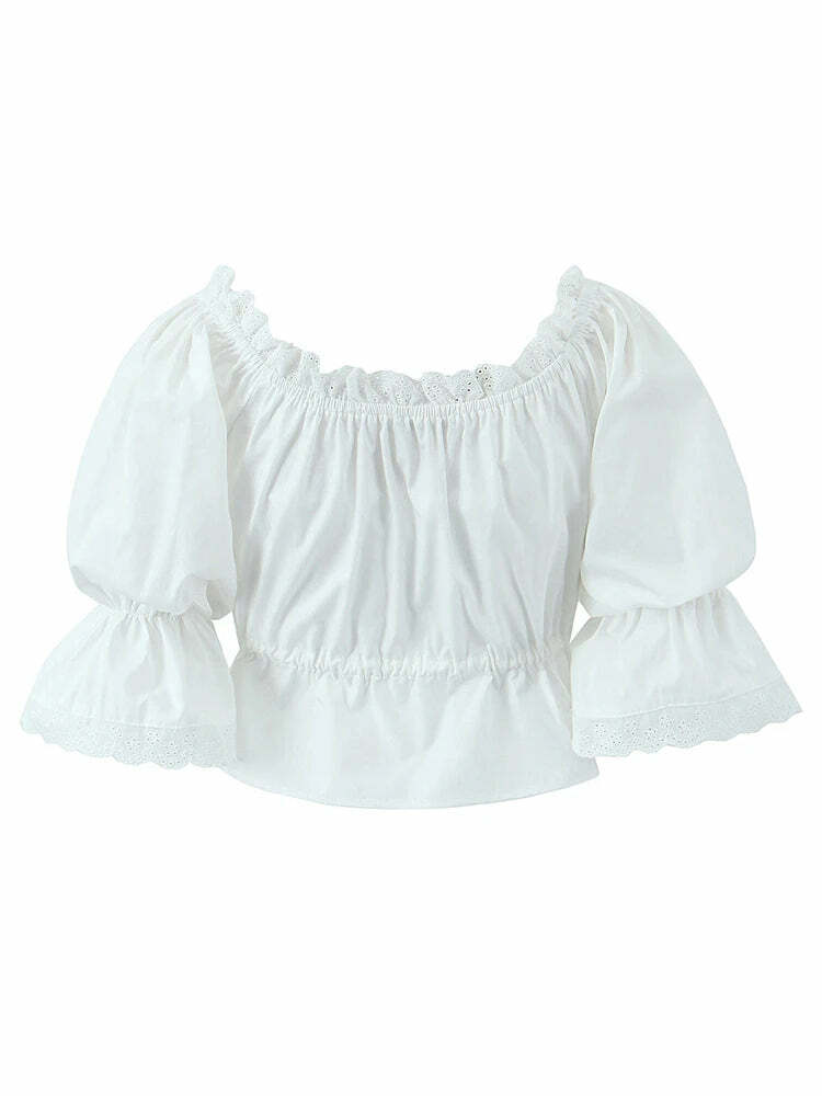 Eleonor Crop Top - Y2K Summer Grunge, 90S Retro, Pastel Goth, Y2K Party & Club Out Eleonor Crop Top - Y2K Summer Grunge, 90S Retro, Pastel Goth, Y2K Party & Club Out