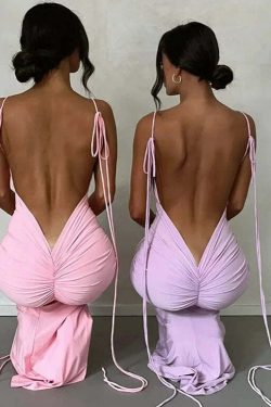 Elery Maxi Dress - Y2K Summer Grunge Outfit, 90S Fashion, Retro Style, Pastel Goth Vibes