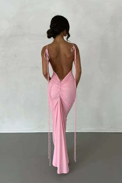 Elery Maxi Dress - Y2K Summer Grunge Outfit, 90S Fashion, Retro Style, Pastel Goth Vibes