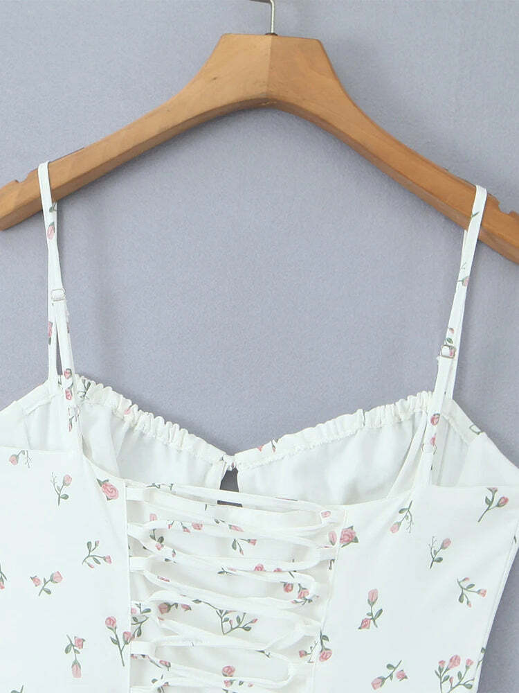 Elia Midi Dress - Y2K Summer Grunge Outfit, 90S Fashion, Retro Style, Pastel Goth, Y2K Party