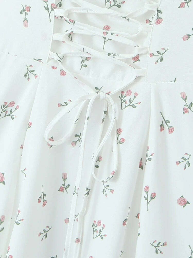 Elia Midi Dress - Y2K Summer Grunge Outfit, 90S Fashion, Retro Style, Pastel Goth, Y2K Party