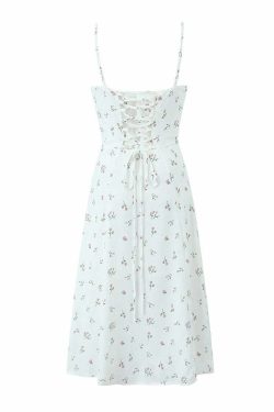 Elia Midi Dress - Y2K Summer Grunge Outfit, 90S Fashion, Retro Style, Pastel Goth, Y2K Party