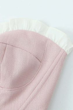 Eliz Crop Top - Y2K Summer Grunge, 90S Retro, Pastel Goth, Y2K Party & Club Outfits