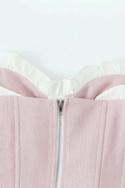 Eliz Crop Top - Y2K Summer Grunge, 90S Retro, Pastel Goth, Y2K Party & Club Outfits