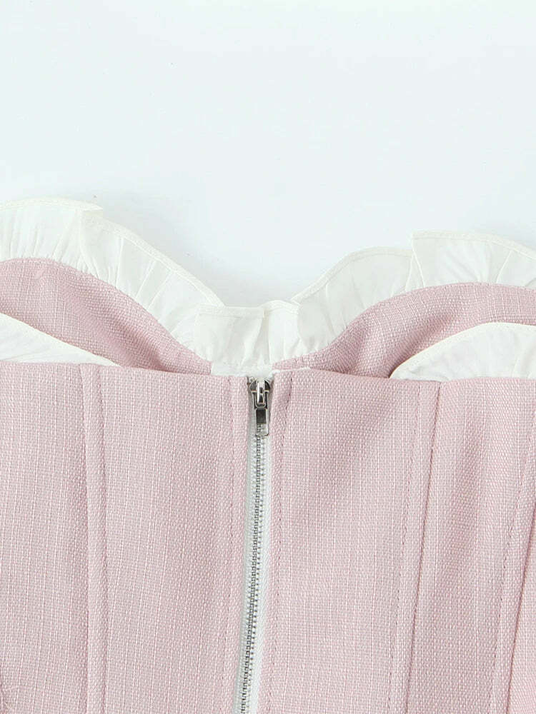 Eliz Crop Top - Y2K Summer Grunge, 90S Retro, Pastel Goth, Y2K Party & Club Outfits Eliz Crop Top - Y2K Summer Grunge, 90S Retro, Pastel Goth, Y2K Party & Club Outfits