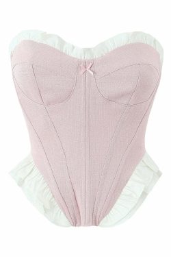 Eliz Crop Top - Y2K Summer Grunge, 90S Retro, Pastel Goth, Y2K Party & Club Outfits