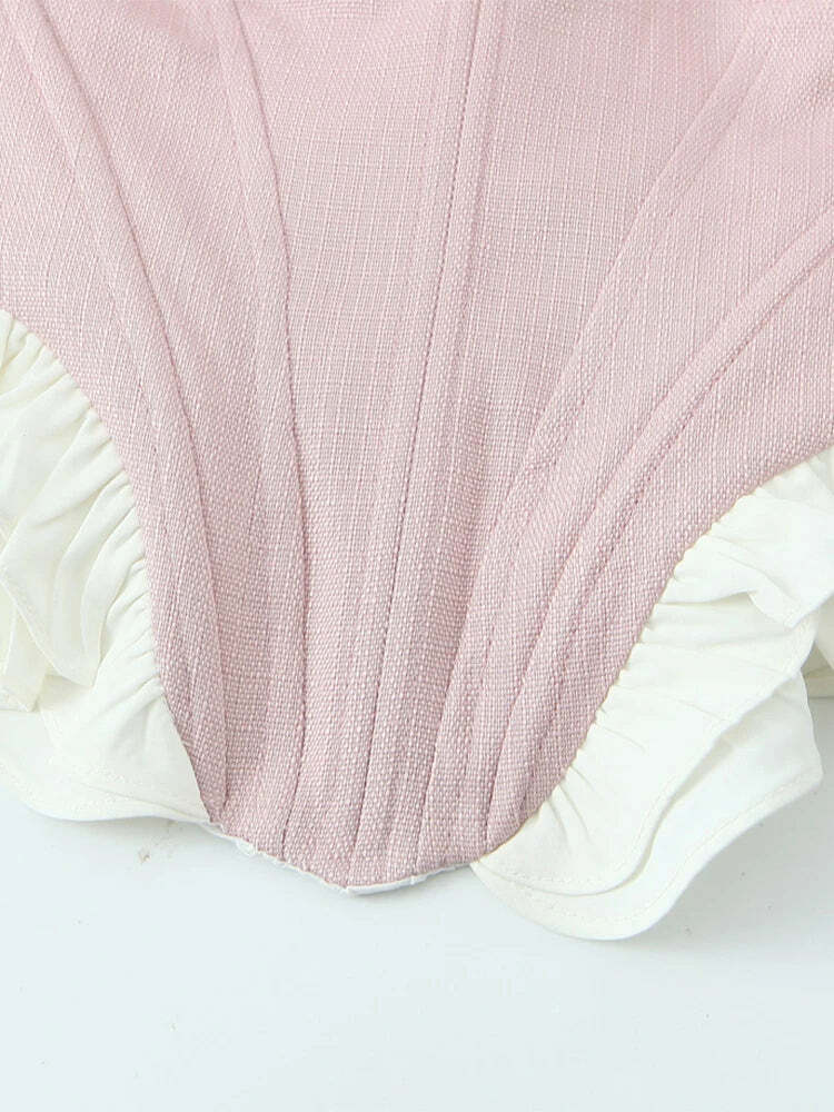 Eliz Crop Top - Y2K Summer Grunge, 90S Retro, Pastel Goth, Y2K Party & Club Outfits Eliz Crop Top - Y2K Summer Grunge, 90S Retro, Pastel Goth, Y2K Party & Club Outfits