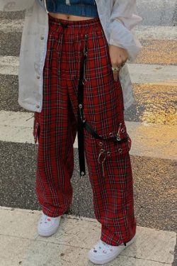 Eliza Grunge High Waist Cargo Pants - Y2K Summer, 90S Fashion, Retro, Gothic, Y2K Club Outfits