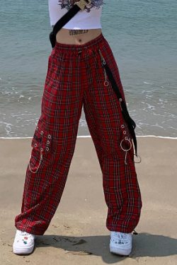 Eliza Grunge High Waist Cargo Pants - Y2K Summer, 90S Fashion, Retro, Gothic, Y2K Club Outfits