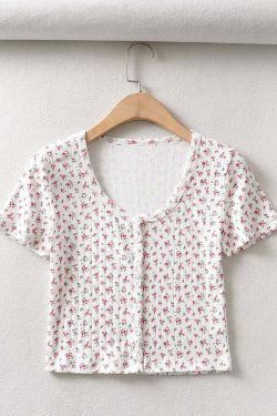 Elizabeth T-Shirt: Y2K Summer Grunge, 90S Retro, Baby Tees, Y2K Club &