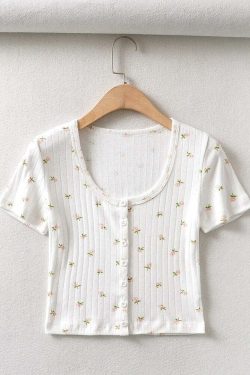 Elizabeth T-Shirt: Y2K Summer Grunge, 90S Retro, Baby Tees, Y2K Club &