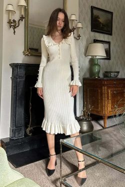 Eloise Midi Dress - Y2K Summer Grunge Outfit, 90S Fashion, Retro Style, Pastel Goth Vibes