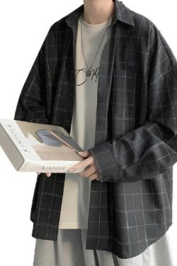 Eloise Plaid Casual Shirt - Y2K Summer Grunge, 90S Retro, Pastel Goth, Y2K Party & Club