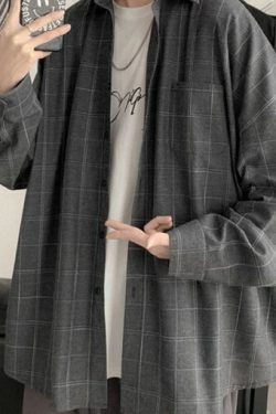 Eloise Plaid Casual Shirt - Y2K Summer Grunge, 90S Retro, Pastel Goth, Y2K Party & Club