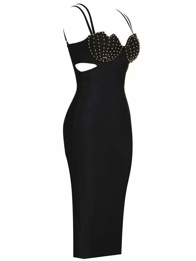 Elyse Midi Dress - Y2K Summer Grunge Outfit, 90S Fashion, Retro Style, Pastel Goth Vibes