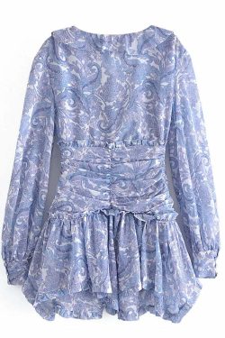 Embera Mini Dress - Y2K Summer Grunge Outfit, 90S Fashion, Retro Style, Pastel Goth Vibes