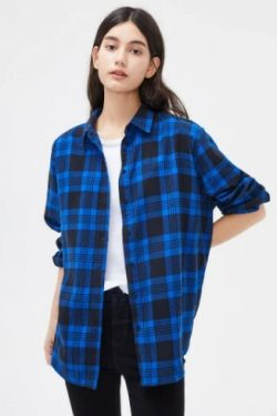 Emersyn Women Plaid Shirt Loose - Y2K Summer Grunge 90S Fashion Retro Goth Outfits
