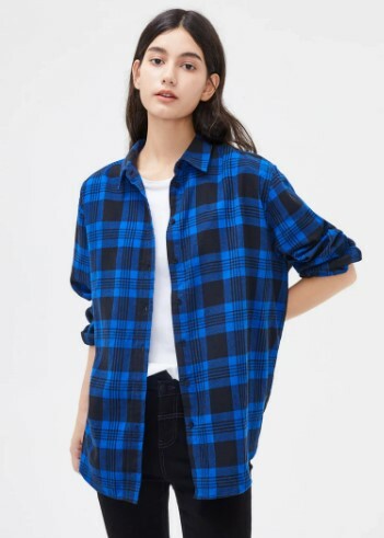 Emersyn Women Plaid Shirt Loose - Y2K Summer Grunge 90S Fashion Retro Goth Outfits