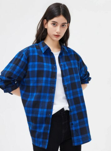 Emersyn Women Plaid Shirt Loose - Y2K Summer Grunge 90S Fashion Retro Goth Outfits