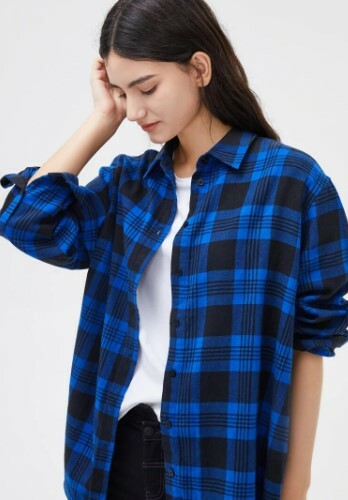 Emersyn Women Plaid Shirt Loose - Y2K Summer Grunge 90S Fashion Retro Goth Outfits