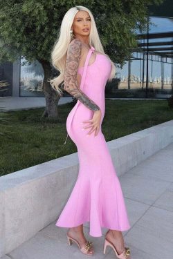 Emili Maxi Dress - Y2K Summer Grunge, 90S Retro, Pastel Goth, Y2K Party & Club Outfits