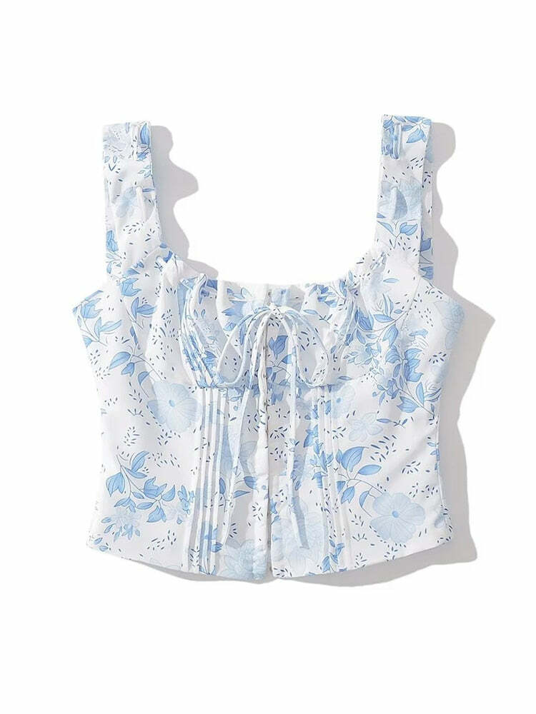 Emilia Top - Y2K Summer Grunge, 90S Retro, Pastel Goth, Y2K Club & Party Outfits