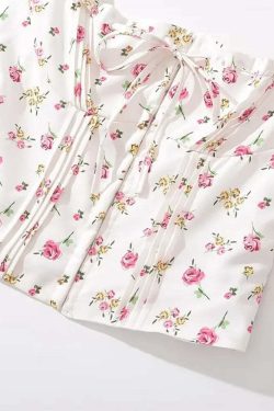 Emilia Top - Y2K Summer Grunge, 90S Retro, Pastel Goth, Y2K Club & Party Outfits