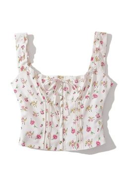 Emilia Top - Y2K Summer Grunge, 90S Retro, Pastel Goth, Y2K Club & Party Outfits