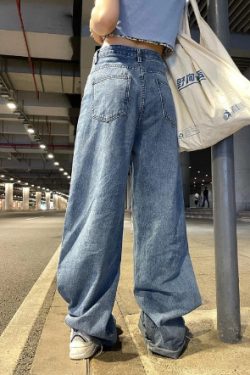 Emma Ripped Grunge Jeans - Y2K Summer, 90S Fashion, Retro Style, Y2K Club & Party Outfits