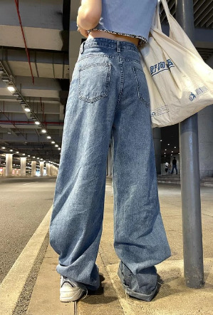 Emma Ripped Grunge Jeans - Y2K Summer, 90S Fashion, Retro Style, Y2K Club & Party Outfits