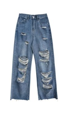 Emma Ripped Grunge Jeans - Y2K Summer, 90S Fashion, Retro Style, Y2K Club & Party Outfits