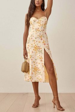 Erin Midi Dress - Y2K Summer Grunge Outfit, 90S Fashion, Retro Style, Pastel Goth, Y2K Party