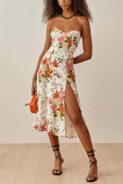 Erin Midi Dress - Y2K Summer Grunge Outfit, 90S Fashion, Retro Style, Pastel Goth, Y2K Party