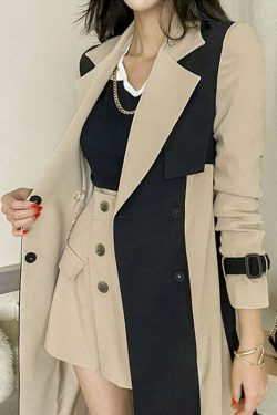 Esme Trench Coat - Y2K Summer & 90S Grunge Fashion, Retro Style, Y2K Party & Club Out