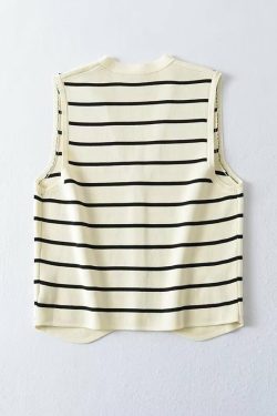 Estelle Striped Top - Y2K Summer, 90S Fashion, Grunge, Retro, Baby Tees, Y2K Club