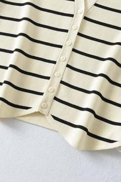 Estelle Striped Top - Y2K Summer, 90S Fashion, Grunge, Retro, Baby Tees, Y2K Club