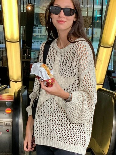 Esther Knit Crochet Shirt - Y2K Summer Grunge Top, 90S Retro Style, Pastel Goth, Y2K Party Outfit Esther Knit Crochet Shirt - Y2K Summer Grunge Top, 90S Retro Style, Pastel Goth, Y2K Party Outfit