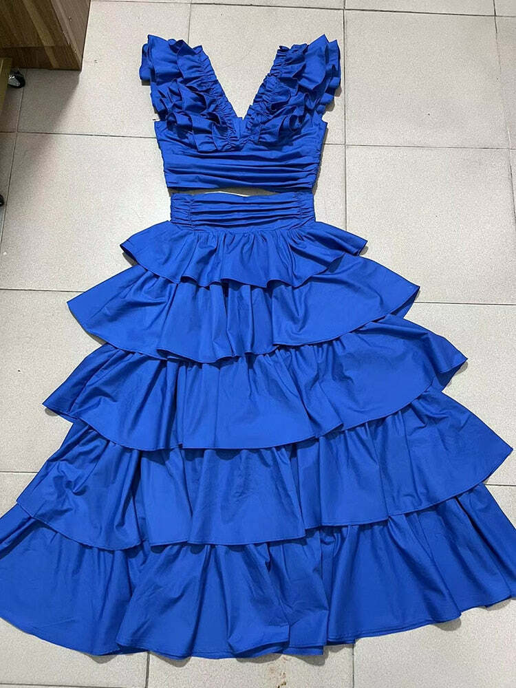 Esther Two Piece Set - Y2K Summer Grunge Outfit, 90S Fashion, Retro Style, Y2K Club & Party Look