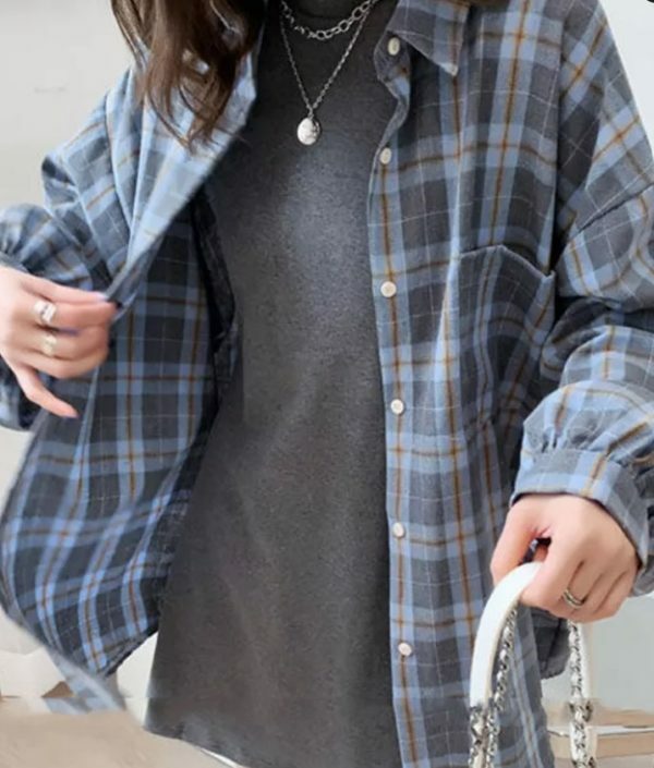 Everleigh Plaid Women Shirt - Y2K Summer Grunge, 90S Retro, Y2K Party & Club Outfits