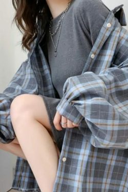 Everleigh Plaid Women Shirt - Y2K Summer Grunge, 90S Retro, Y2K Party & Club Outfits