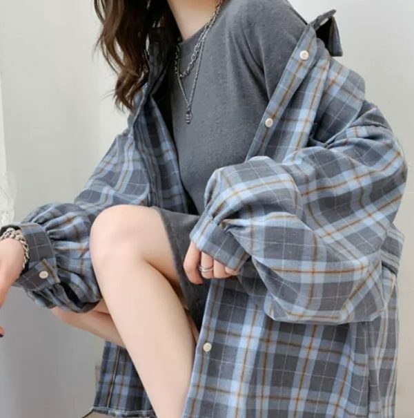 Everleigh Plaid Women Shirt - Y2K Summer Grunge, 90S Retro, Y2K Party & Club Outfits