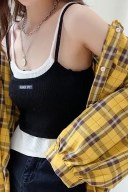 Everleigh Plaid Women Shirt - Y2K Summer Grunge, 90S Retro, Y2K Party & Club Outfits