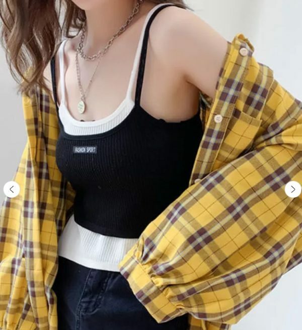 Everleigh Plaid Women Shirt - Y2K Summer Grunge, 90S Retro, Y2K Party & Club Outfits